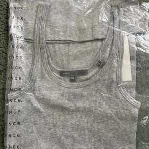Vince Tank Top, Size XS, Gray, NWT